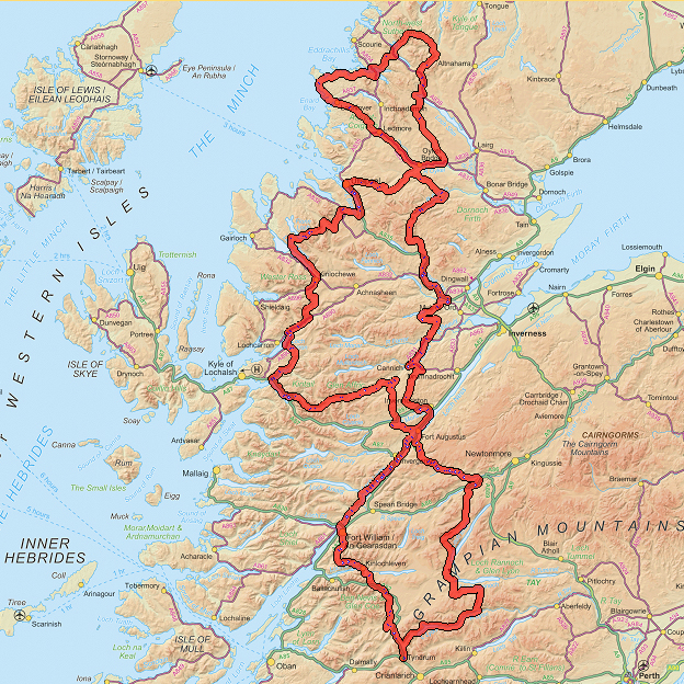 Minipips and his Dad's Cycling Adventures Highland Trail 550 2017
