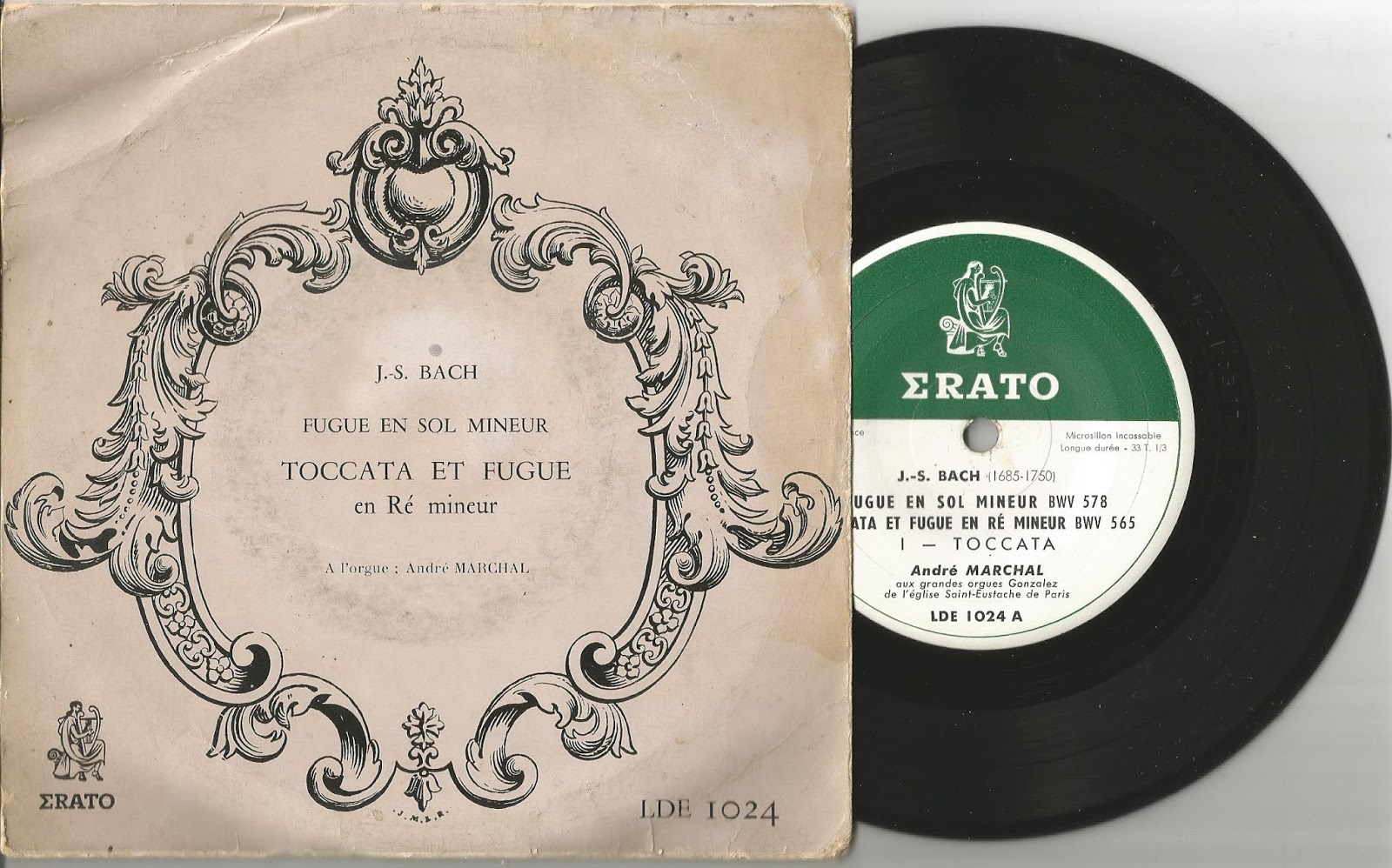 Bach Toccata Et Fugue En Ré Mineur Juk-Box-EP-45.T: Jean Sébastien Bach