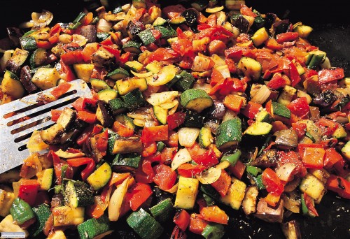 Petits plats du chef: PLANCHA - MELI-MELO DE LEGUMES