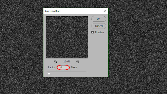 Adding Gaussian Blur gif animated rain in photoshop, rain overlay photoshop