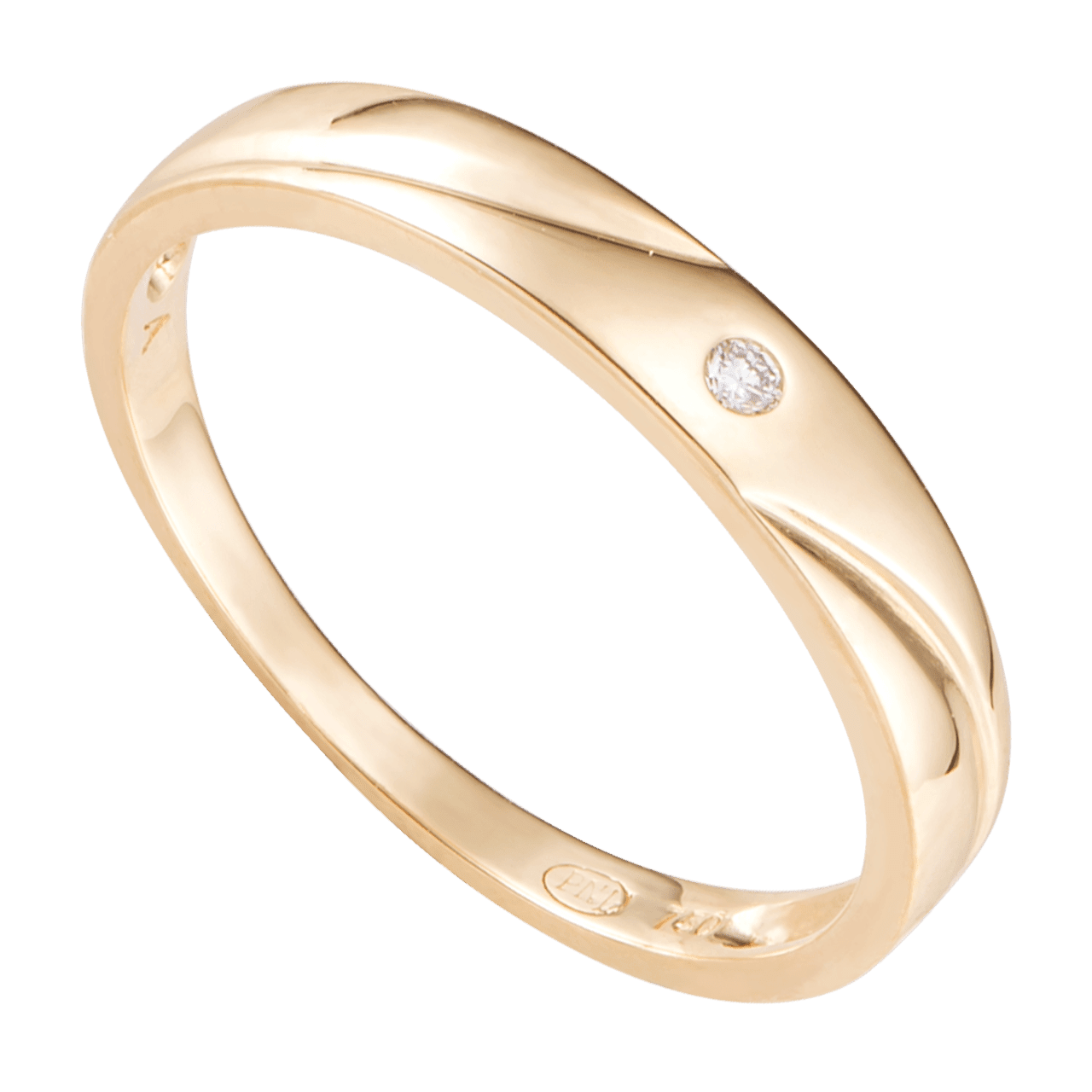 Nhẫn cưới Kim cương Vàng 18K PNJ Chung Đôi DD00Y000669