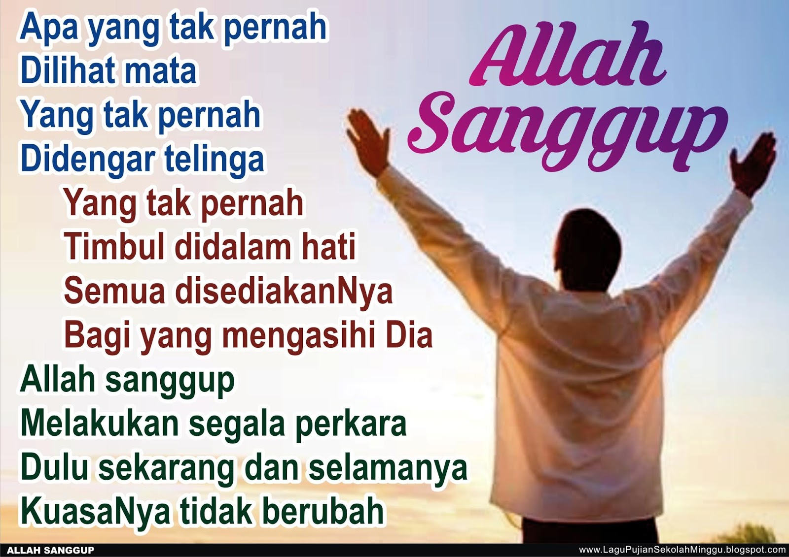 Lirik Lagu Pujian Rohani Kristen Sekolah Minggu Gereja Tuhan Yesus