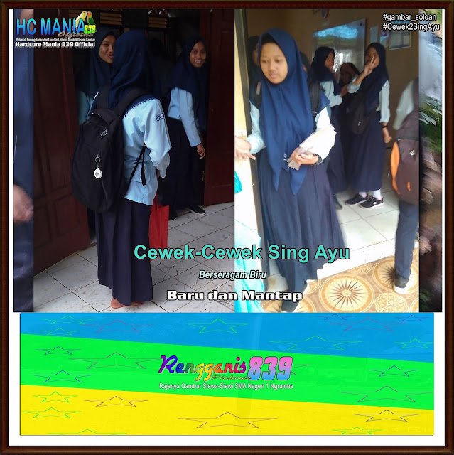 Gambar Soloan Spektakuler Terbaik di Indonesia - Gambar Siswa-Siswi SMA Negeri 1 Ngrambe Cover Berseragam Biru - 9 RG