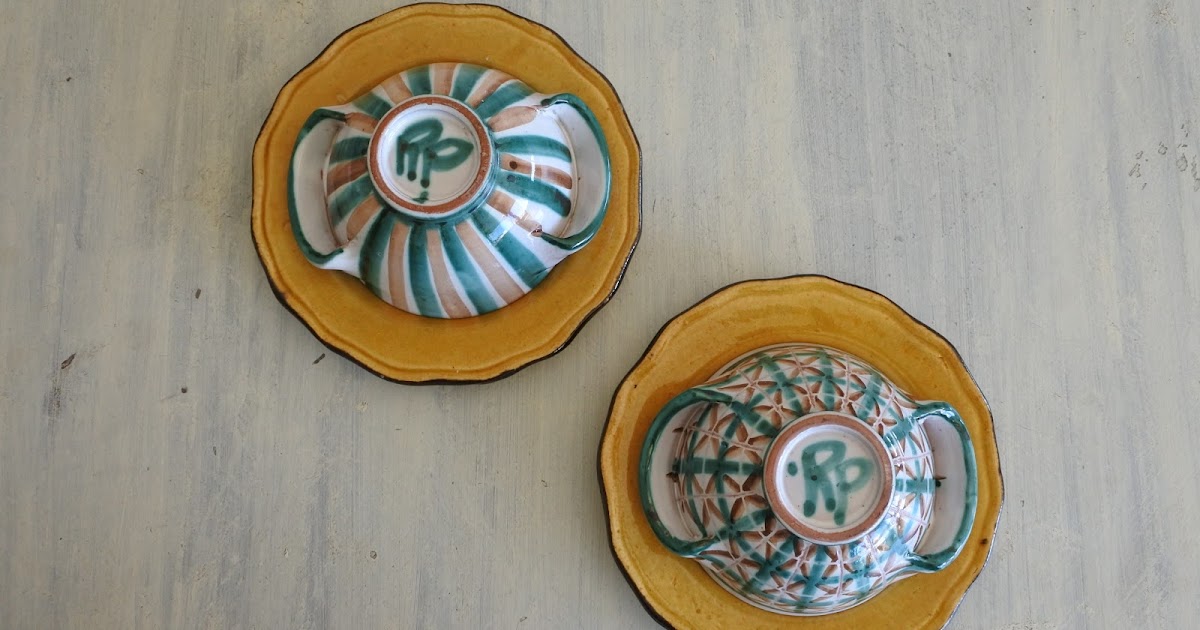 南フランス陶芸の村ヴァロリスのプレート 絵皿　飾皿