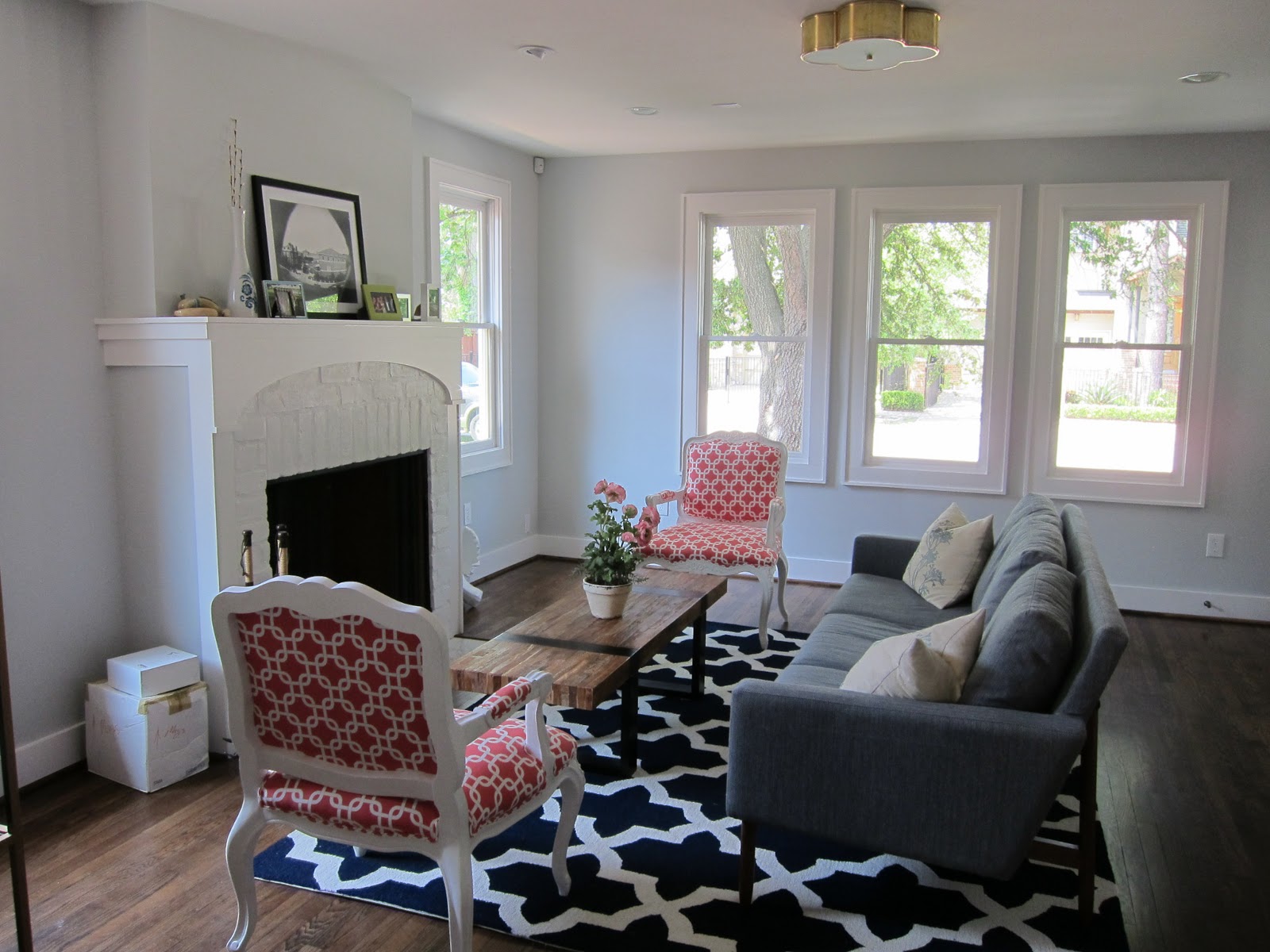 life on (and off) O street: house progress the living room.