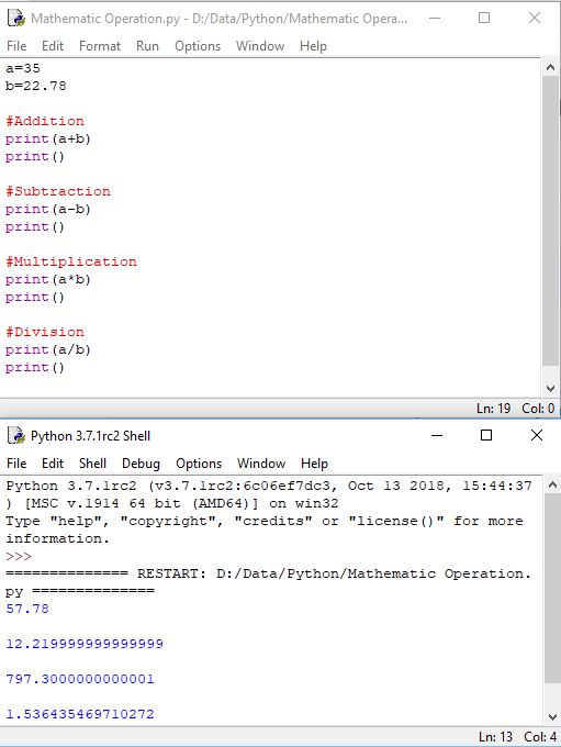 Getting Started With Python (3) - Mathematics Operation