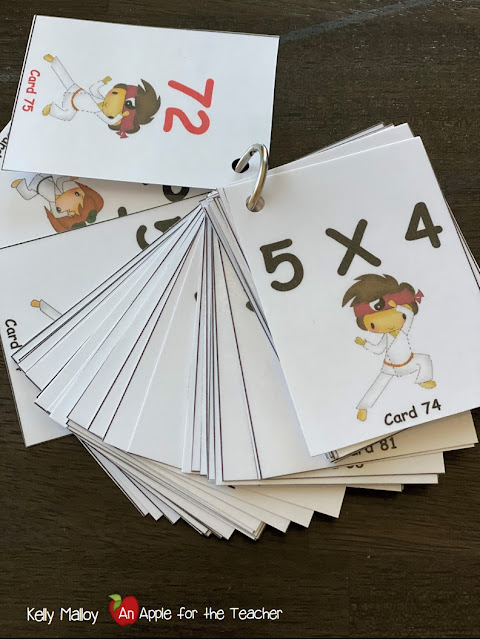 Kicking It Math Facts Flashcards An Apple for the Teacher