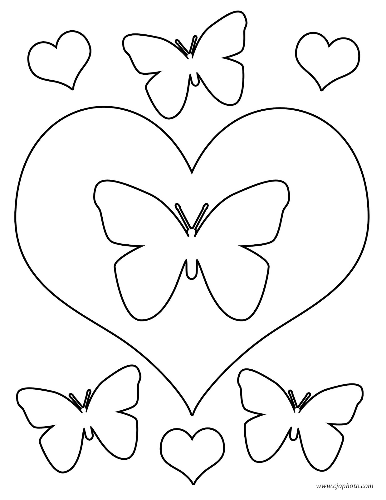 Snubberx: Heart And Butterfly Coloring