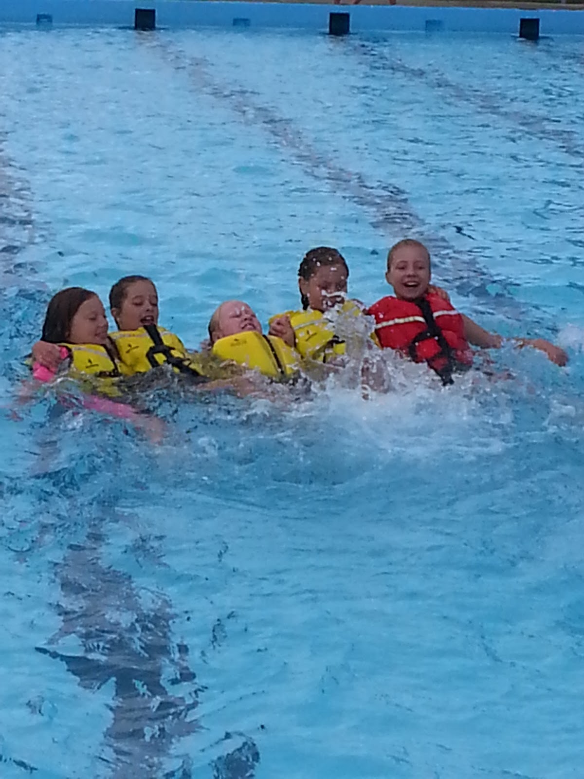 Mrs Berryman's Class Swim Safe Life Jackets