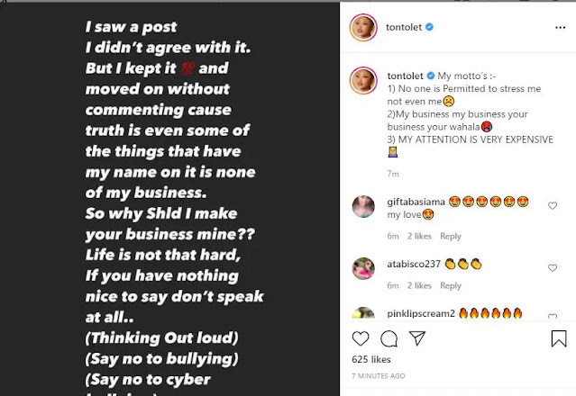 ‘If you have nothing nice to say about me, shut up- Actress Tonto Dikeh slam those Insulting her on Social media
