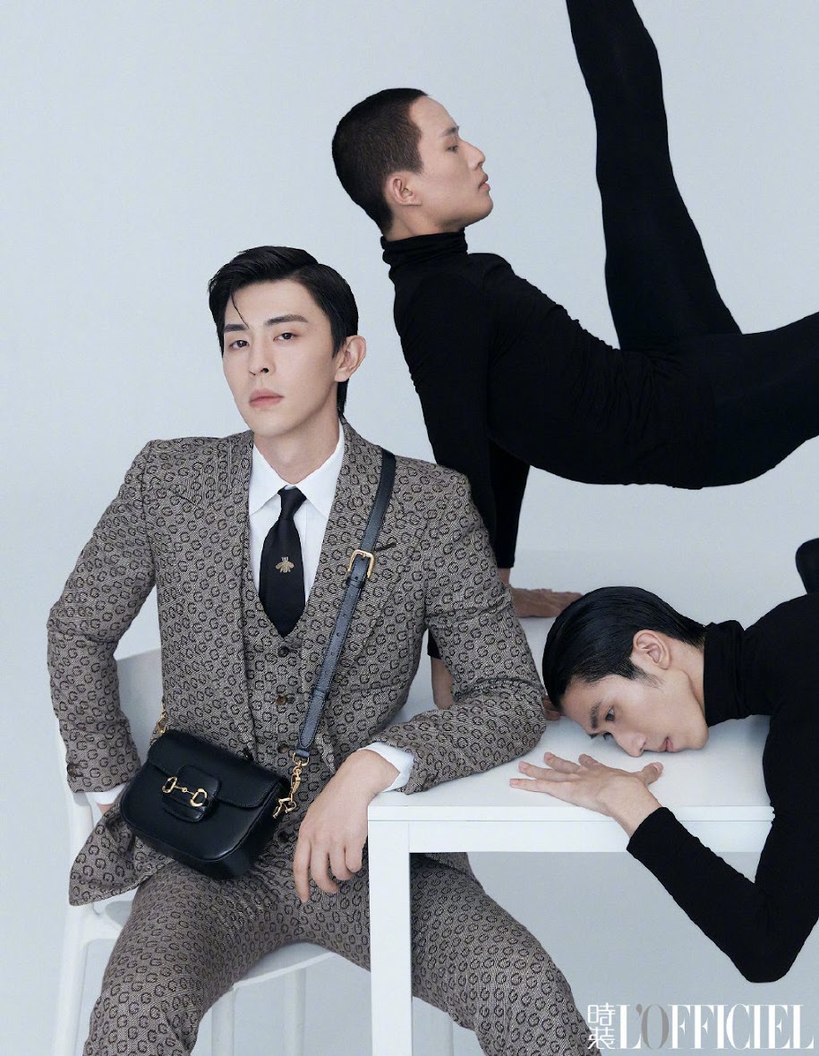 Deng Lun protagoniza looks de aires british para L'Officiel China en su