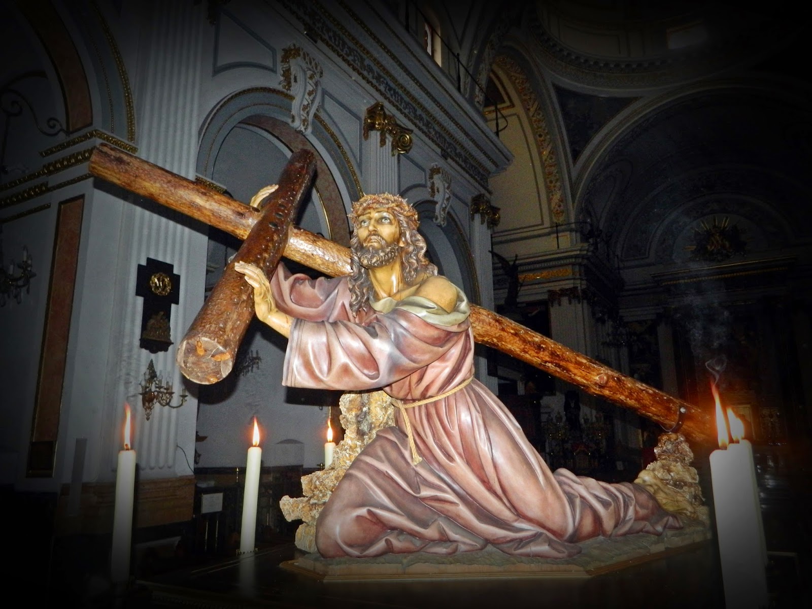 Nazareno original con la cruz. Año 2014