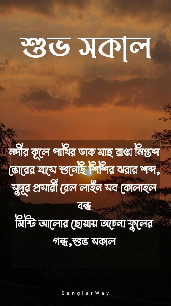 Bengali Good Morning Quotes - Morning Wishes in Bengali with Images