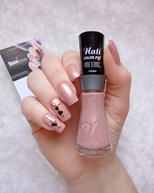 Esmalte Carmim Nati Cosmetica - Película Rosa Limão