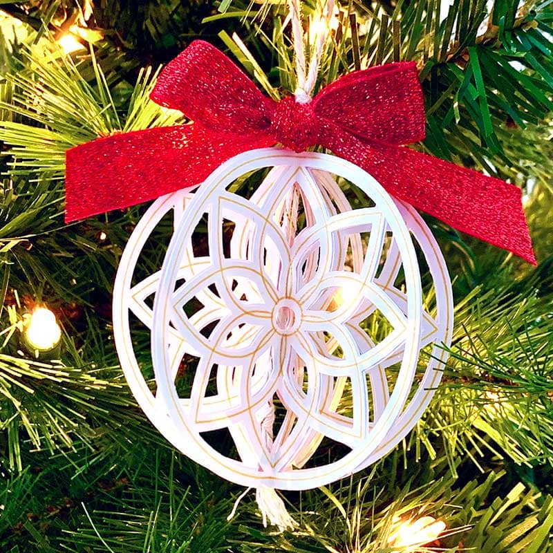 Fields Of Heather: Making 3d Paper Christmas Ornaments With Cricut