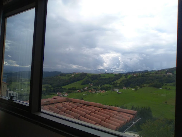 Foto desde la ventana del hotel Palacio de Meras en Tineo