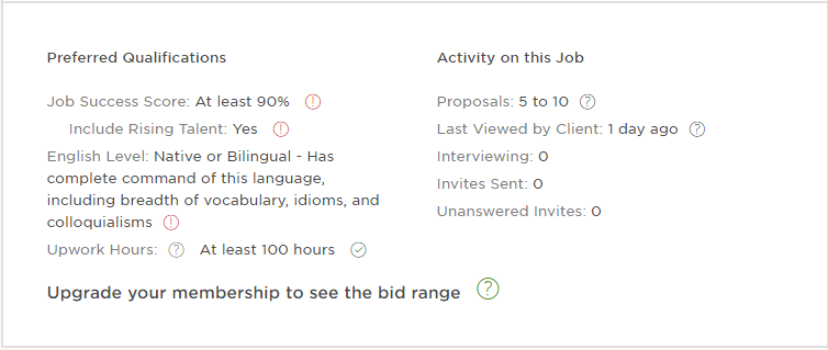 preferred qualification