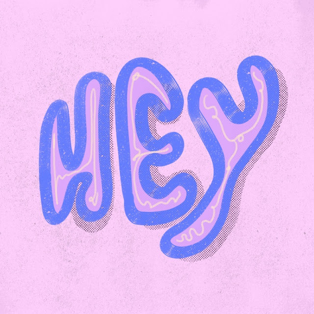 hey hand lettering on procreate