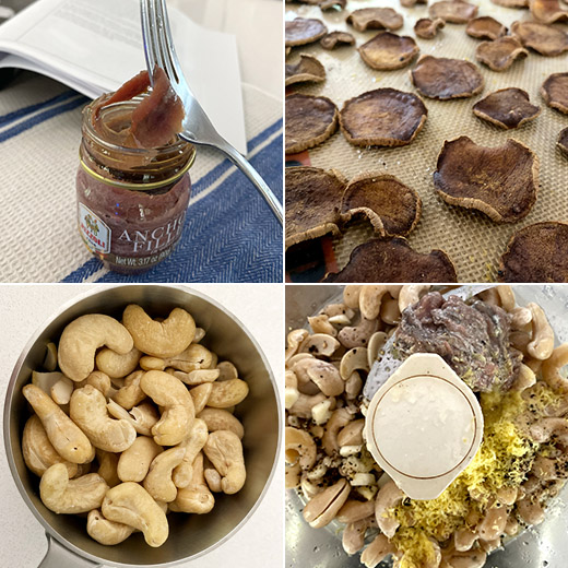 lisa is cooking Anchovy Dip