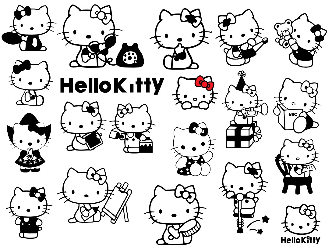 digitalfil: Hello Kitty svg,cut files,silhouette clipart,vinyl files