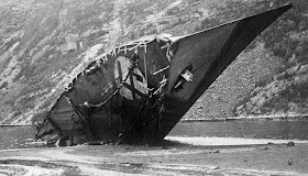 German destroyer Z11 Bernd von Arnim during the Battle of Narvik 1940 worldwartwo.filminspector.com