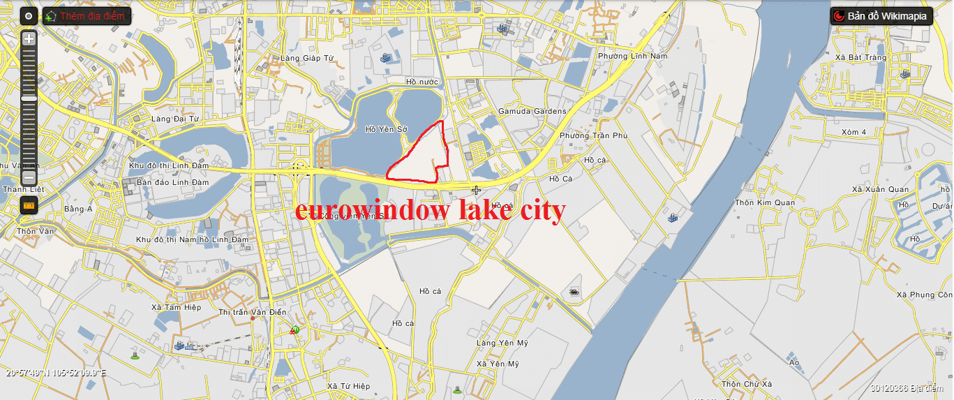Vị trí tuyệt đẹp của Eurowindow Lake City.