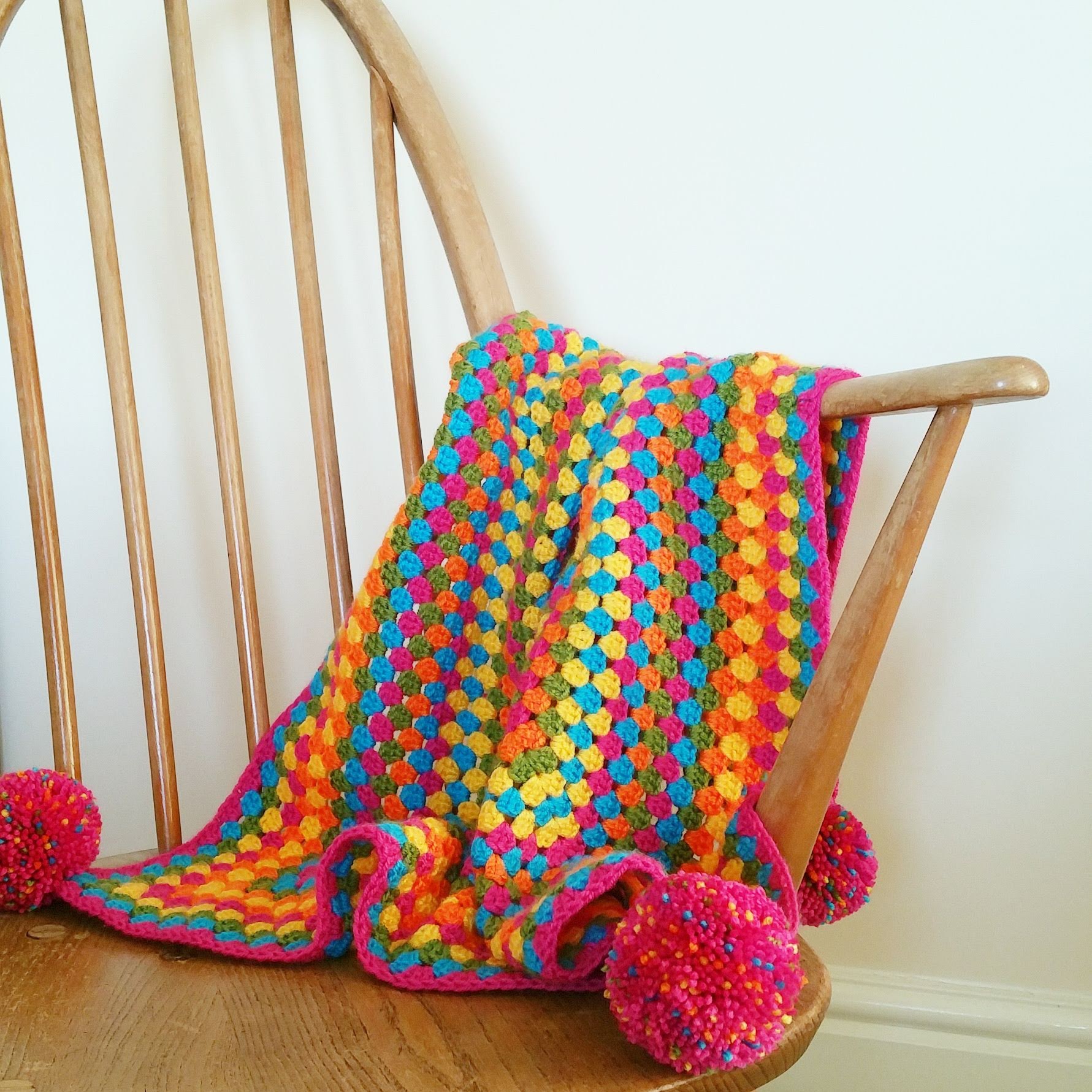 Mindful Crochet Giant Granny Square Blanket