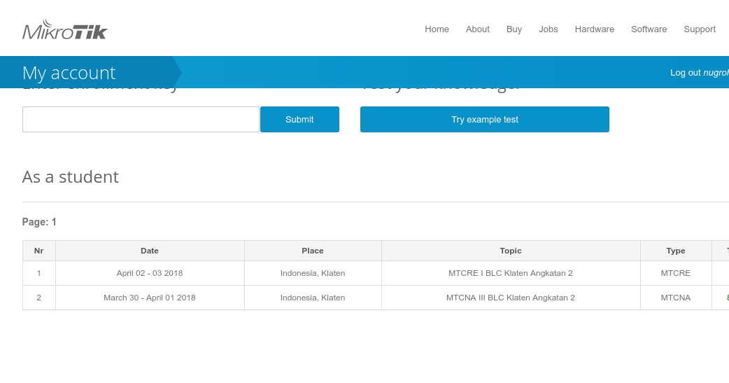 Ujian MTCNA MikroTik