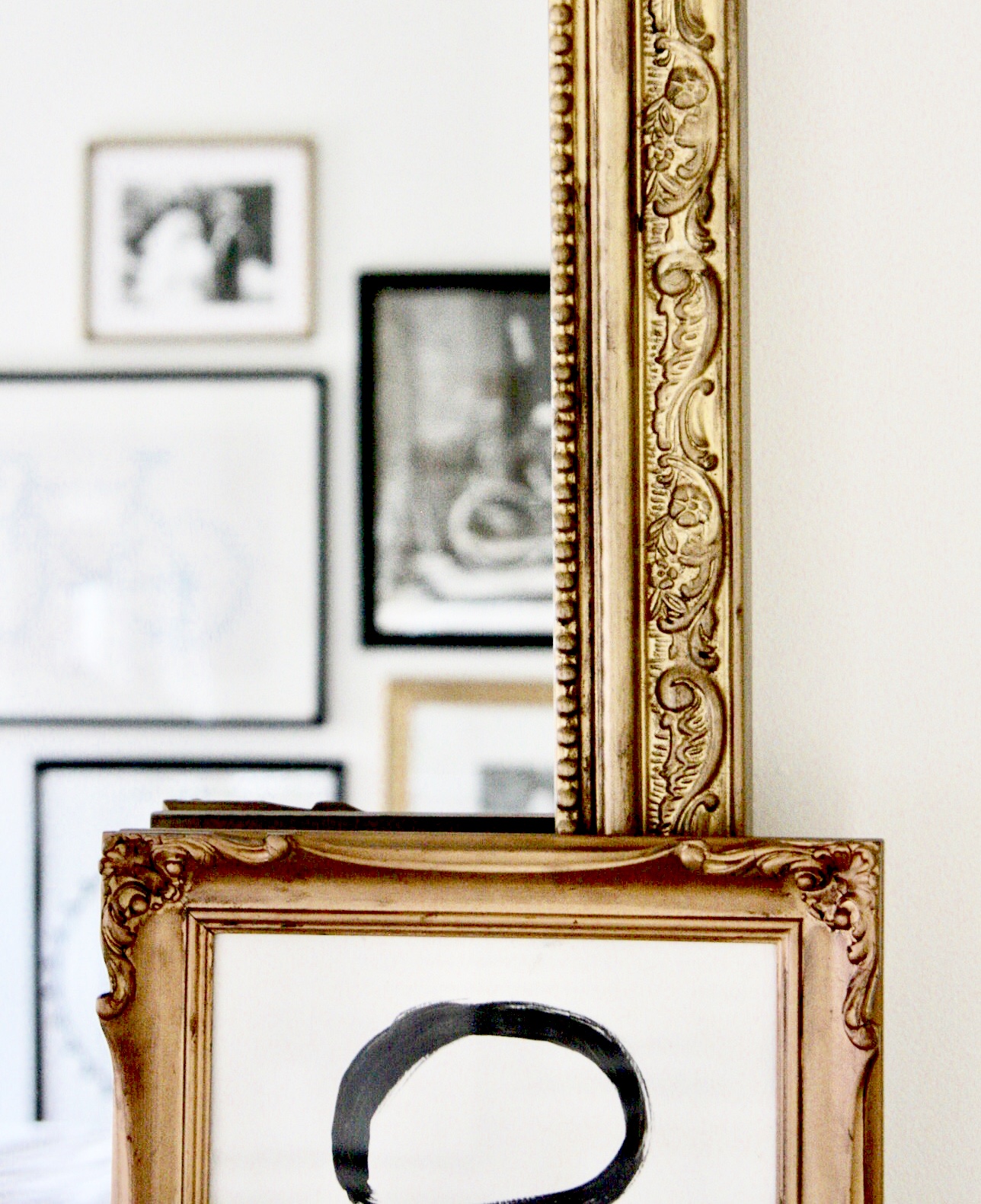 How To Age a Frame With a Bright Gold Finish markova design