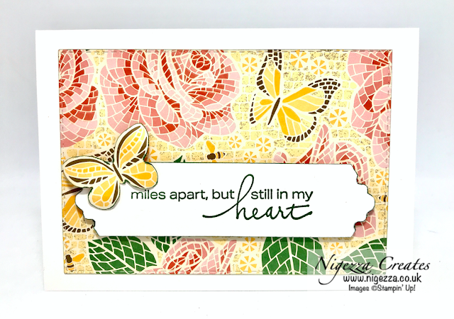 Nigezza Creates with Stampin Up! Mosaic Mood Note Cards & Gift Box Plus Lovely Label Punch