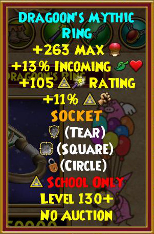 Wizard101 Level 130+ Catacombs Crafted Gear - Swordroll's Blog