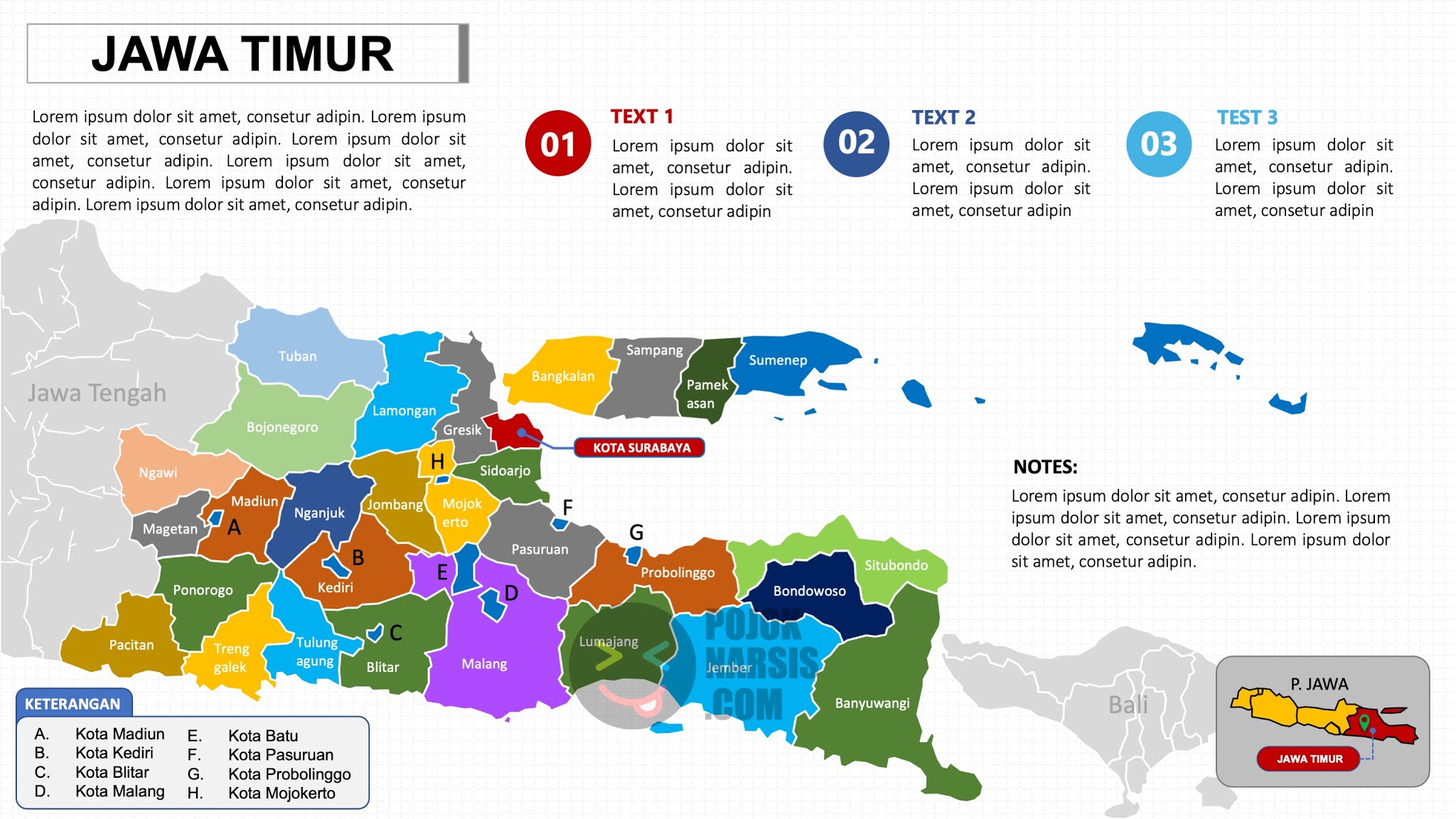 Peta Jawa Timur PPTX (Powerpoint) - Pojok Narsis