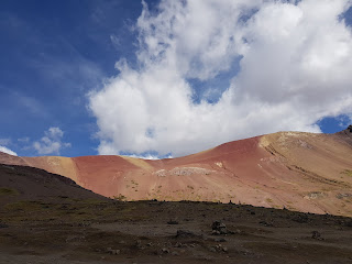 Red Valley from the path to the Rainbow Mountain Red Valley from the path to the Rainbow Mountain