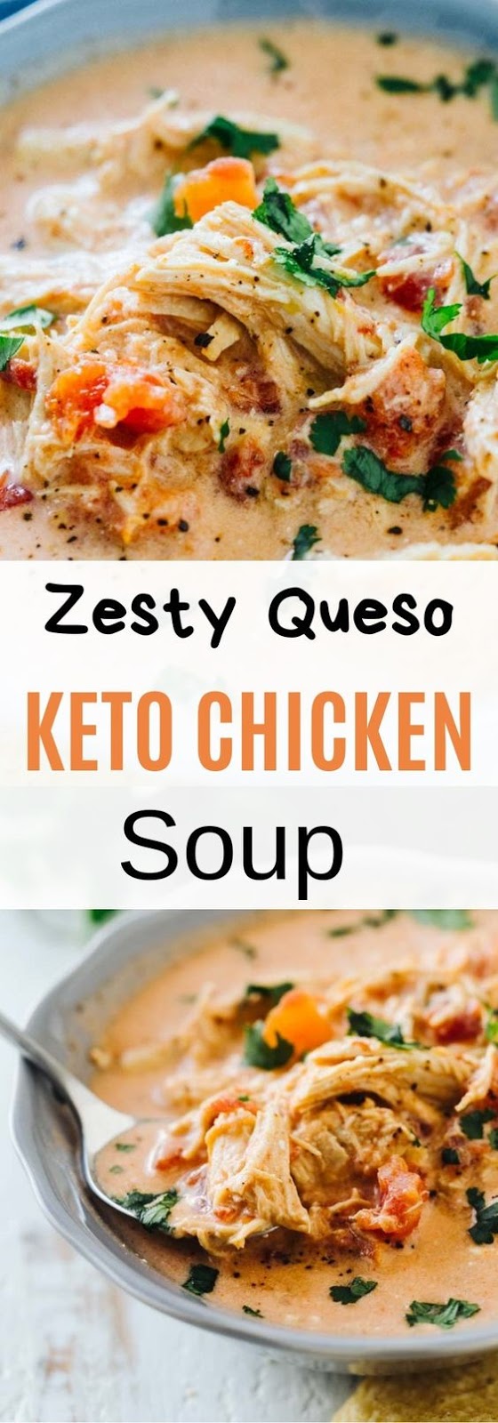 Zesty Queso Keto Chicken Soup