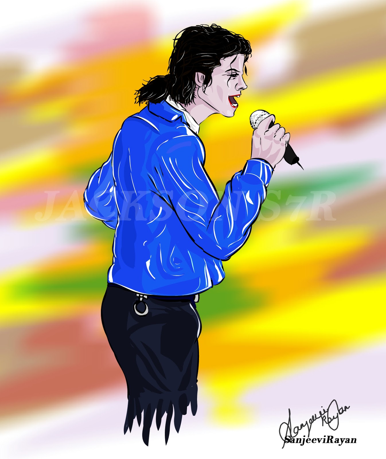 Michael Jackson King Of Pop My Digital Painting