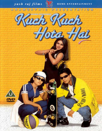 Poster Of Kuch Kuch Hota Hai 1998 Hindi 650MB BRRip 720p ESubs HEVC Watch Online Free Download downloadhub.in