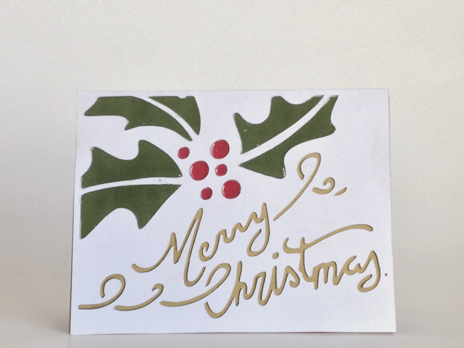Courtney Lane Designs Super Simple Holly Christmas card