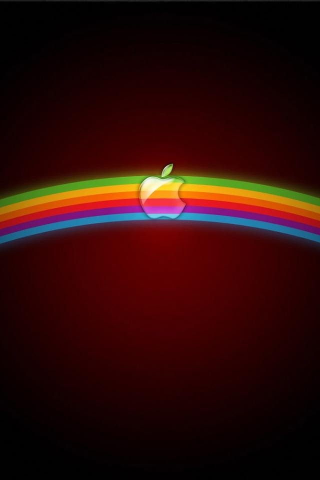 Apple Rainbow  Android Best Wallpaper