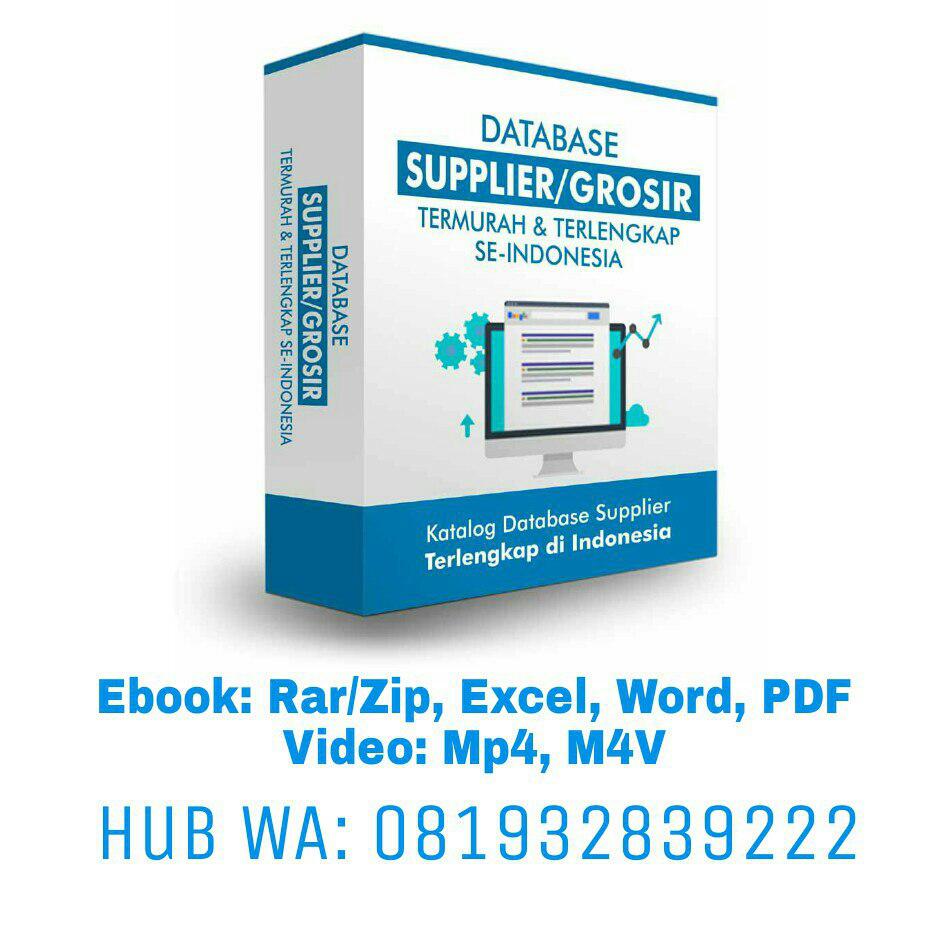 Database Alamat Grosir, Distributor Dan Produsen Terlengkap di Indonesia My Online Paper