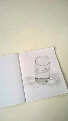 3d glass sketch