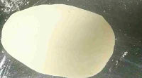 Rolled butter naan dough