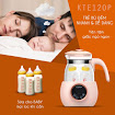 Máy khử trùng, hâm sữa Osaka KTE120P 1,2 lít - Hâm nóng sữa và khử trùng đồ dùng cho bé hiệu quả