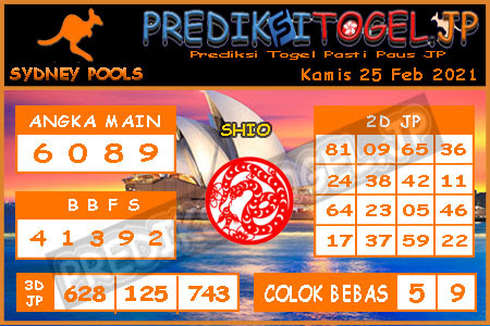 Prediksi Sydney Kamis 25 Februari 2021 Prediksi Togel Sidney Hari Ini Jitu
