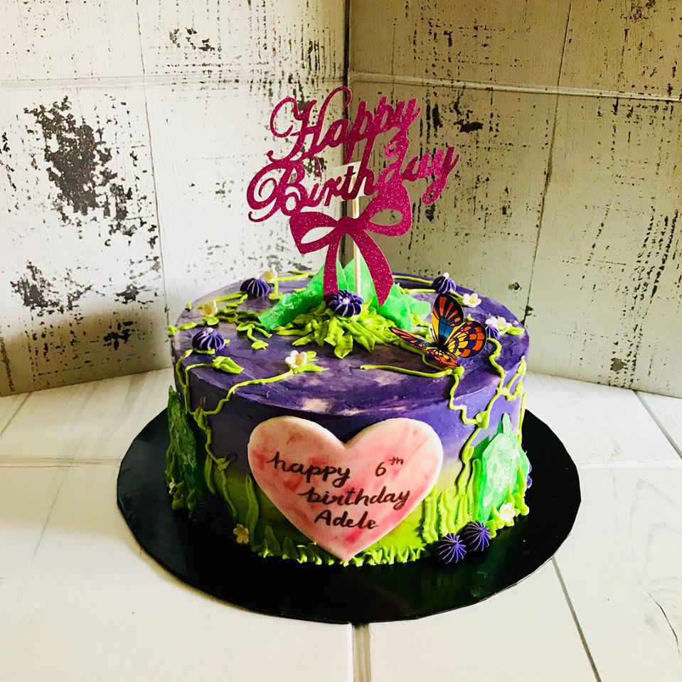 Izah's Kitchen Watercolor cake Singapore, Halal watercake Singapore