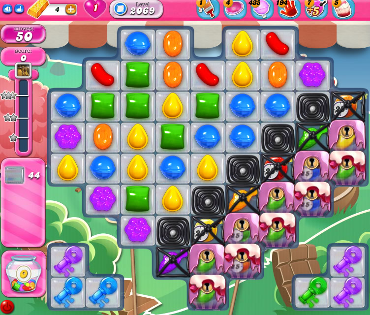 Candy Crush Saga level 2069 Candy Crush Saga level 2069