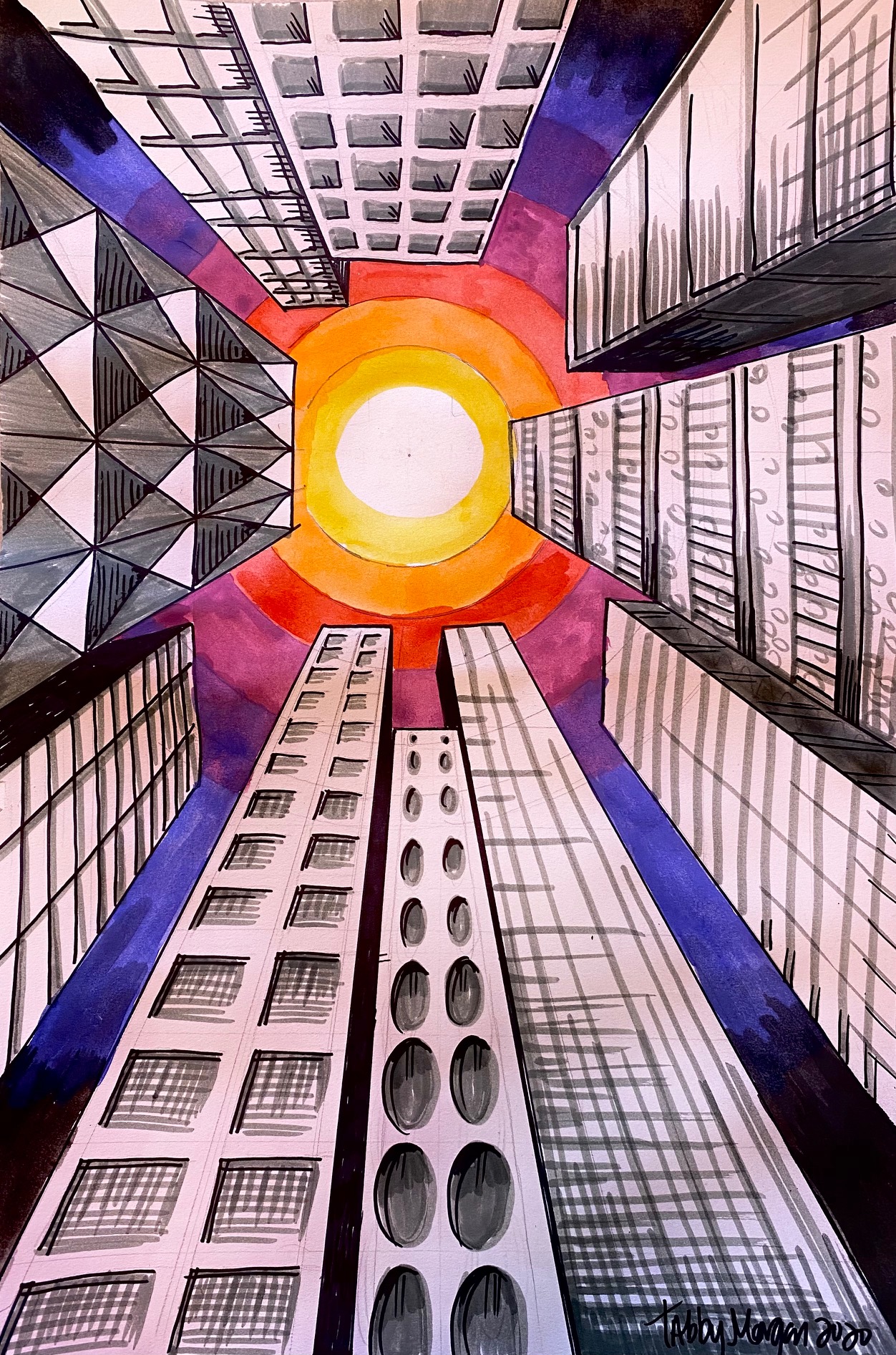 The Lost Sock : Worm’s Eye View City