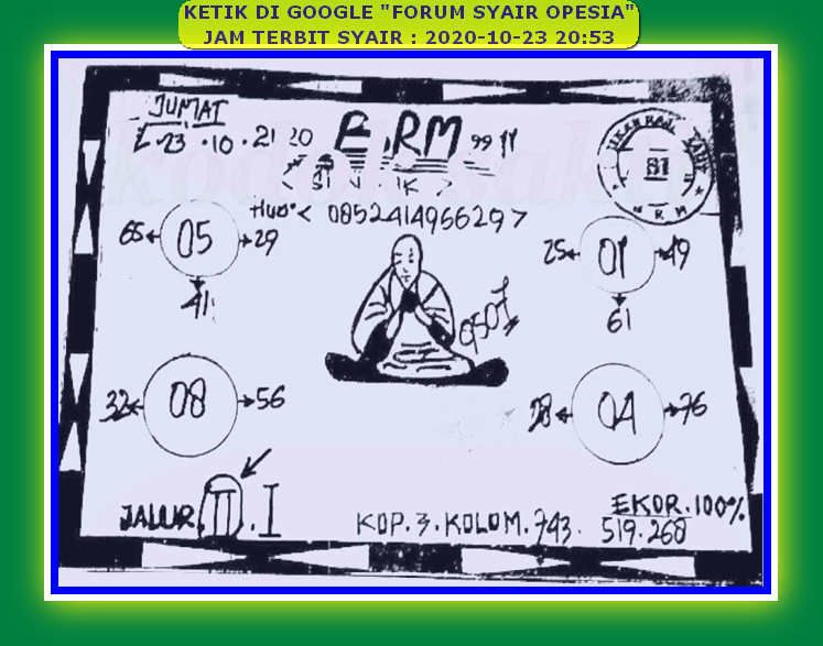 Data Keluaran Hk 23 Agustus 2020 Sambal Bawang
