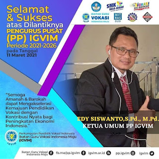 Sambutan Ketua Umum dalam Pelantikan PP IGVIM Periode Tahun 2021-2026