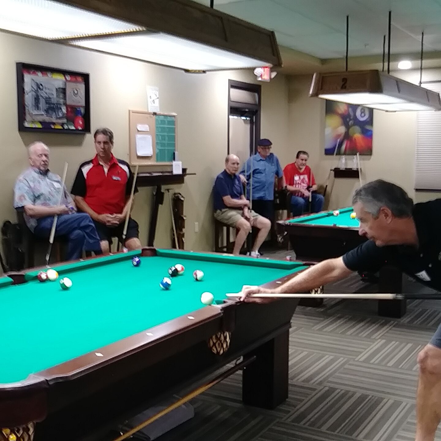 Pool Players of The Brooke vs Iron Oaks Breakers Pool League from Sun Lakes