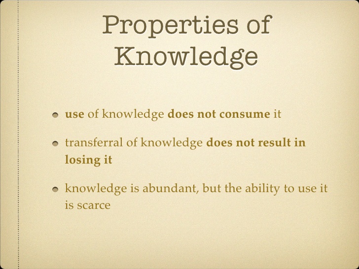 History of Knowledge knowledge is power